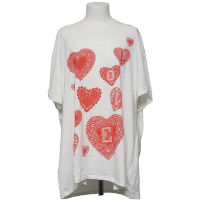 T-shirt (White, Red) from So Fabulous! Cotton, Polyester