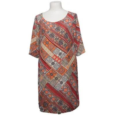 Robe (Orange, Rouge, Multicolore) de Single Polyester