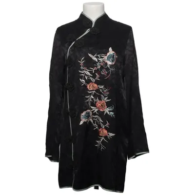 Cheongsam (Black, Multicolored) from Zara Lyocell, Viscose