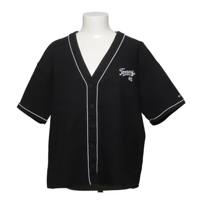 T-shirt (Noir) de Tommy Hilfiger Jeans Coton, Élasthane