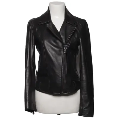 Bikerjacka (Svart) från Massimo Dutti Skinn, Polyester