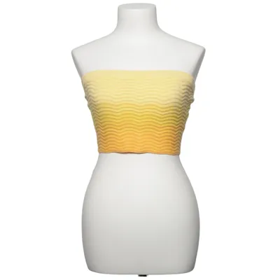 Tube top (Geel, Oranje) van Camila Coelho Acryl, Elastaan, Polyamide, Polyester, Wol