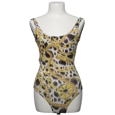 Maillot de bain une pièce (Noir, Or, Blanc) de H&M x Moschino Élasthane, Polyamide, Polyester