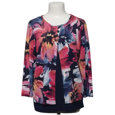 Blouse (Blauw, Roze, Meerkleurig) van Sara Louise Elastaan, Polyester