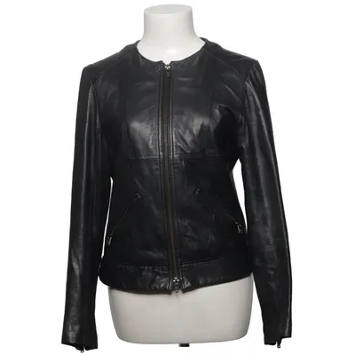 Leren jack (Zwart) van OCHNIK Leer, Polyester