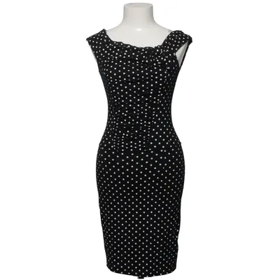 Robe (Noir, Blanc) de Tiara Élasthane, Viscose