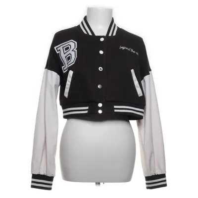 Collegejacka (Svart, Vit) från Rising Bomull, Polyester