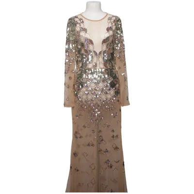 Robe de soirée (Beige, Argent) de ASOS Polyester