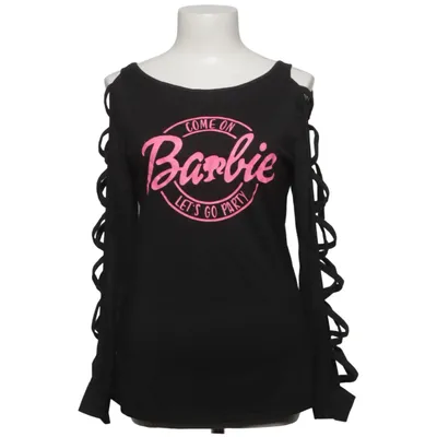 Langærmet t-shirt (Sort, Pink) fra Chicme Elastan, Polyester
