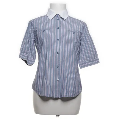 Kortärmad skjorta (Blå, Vit) från ESPRIT Bomull