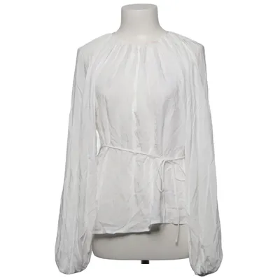 Bluse (Hvid) fra NA-KD Reborn Viscose