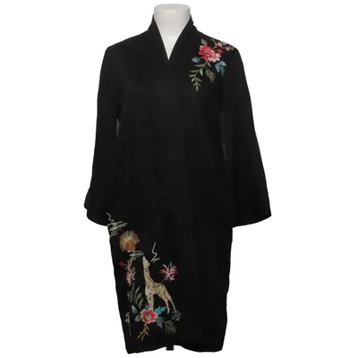 Kimono (Schwarz) von Johnny Was Baumwolle, Lyocell, Polyester