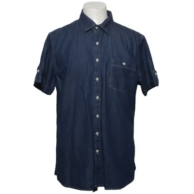 Chemise à manches courtes (Bleu) de Dressmann Coton
