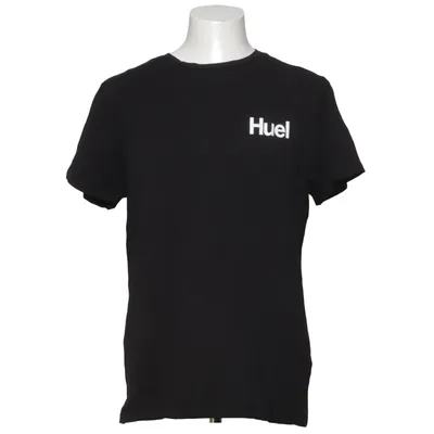 T-shirt (Noir) de Huel Coton, Élasthane