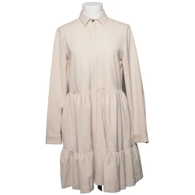 Robe chemise (Beige) de Caliban Élasthane, Laine