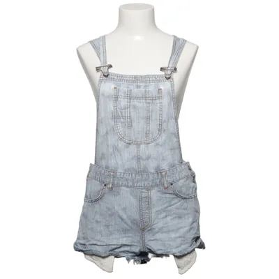 Korte tuinbroek (Blauw, Wit) van LTB Katoen