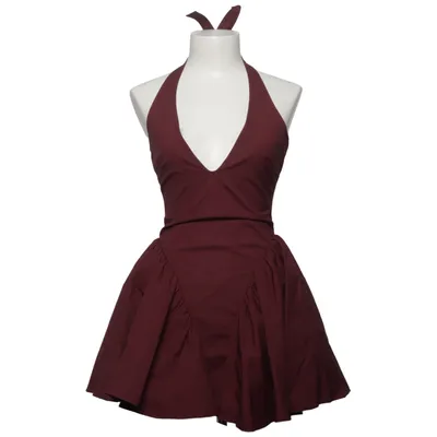 Halterneck dress (Red) from House of CB Cotton, Elastane, Polyester, Viscose