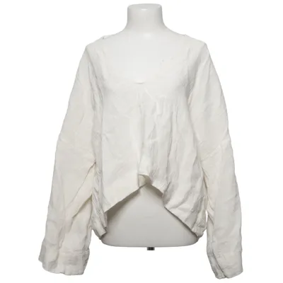 Blouse (Beige) van Massimo Dutti Katoen, Linnen, Polyester
