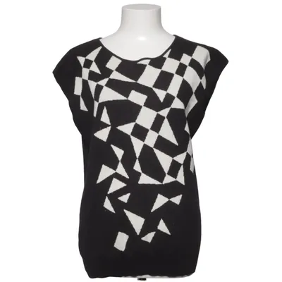 Pull sans manches (Noir, Blanc) de Nathalie Vleeschouwer Coton