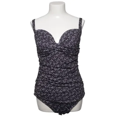 Badedragt (Sort, Hvid) fra VRS Elastan, Polyester