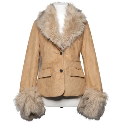 Shearlingjacka (Beige) Polyester