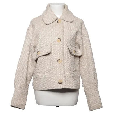 Jakke (Beige) fra Neo Noir Polyester, Uld