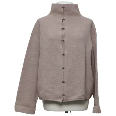 Cardigan (Beige) from Annette Görtz Acrylic, Merino wool, Nylon