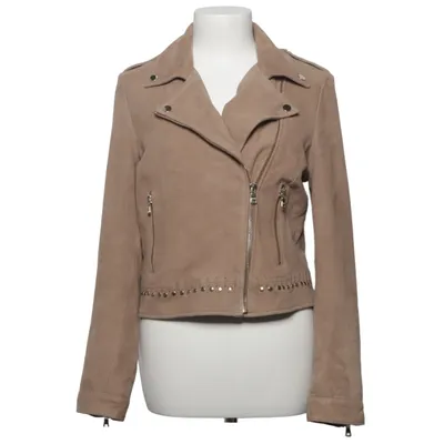 Bikerjacka (Beige) från Ibana Polyester, Mocka