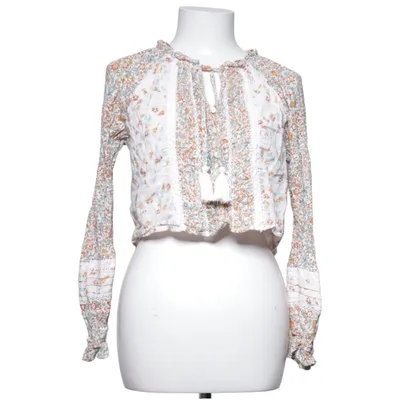 Bluse (Beige, Flerfarvet) fra American Eagle Bomuld, Viscose
