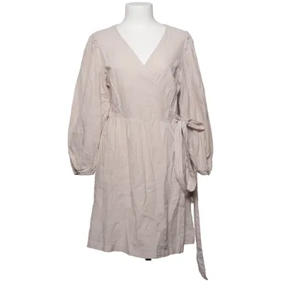 Omlottklänning (Beige) från H&M Premium Quality Bomull, Linne