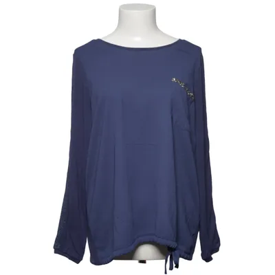 Blus (Blå) från Oui Elastan, Polyester, Viskos