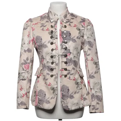 Blazer (Beige, Multicolored) from Chica London Elastane, Polyester