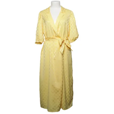 Wrap dress (Yellow) from Norr Recycled polyester