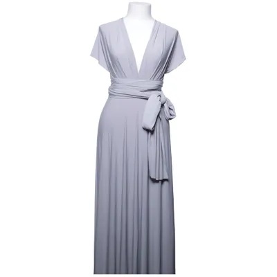 Halterneckklänning (Grå) från Von Vonni Elastan, Polyester