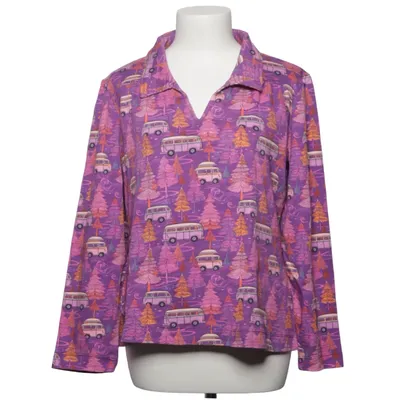 Långärmad t-shirt (Lila, Rosa, Orange) från Tante Betsy Bomull