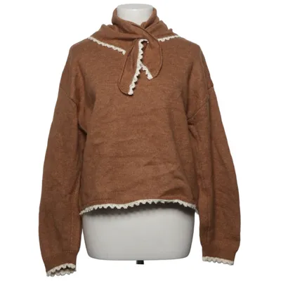 Pull-over (Marron) de Zara Acrylique, Polyamide, Polyester
