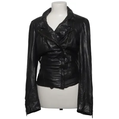 Biker jacket (Black) from Muubaa Cotton, Leather, Polyester