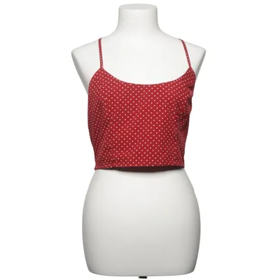 Crop top (Rood, Wit) van Honey Punch Polyester