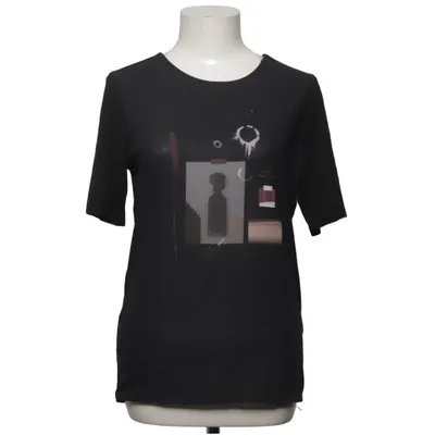 T-shirt (Black) from Garcia Jeans Elastane, Polyester, Viscose