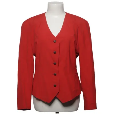 Blazer (Rood) van Piretta Acetaat, Zijde, Viscose