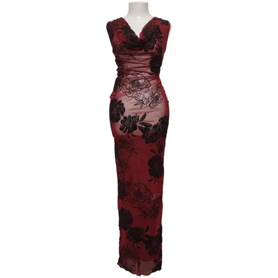 Abendkleid (Rot, Schwarz) von PrettyLittleThing Elasthan, Polyester