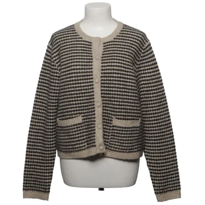 Cardigan (Beige, Sort) fra Kaffe Akryl, Elastan, Polyamid, Genanvendt polyester, Uld