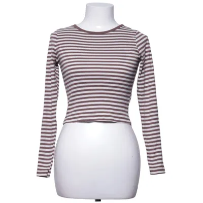 Langærmet t-shirt (Brun, Hvid) fra Subdued Bomuld