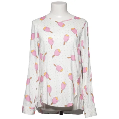 Blouse (Wit, Roze, Meerkleurig) van Herzen´s Angelegenheit Elastaan, Zijde, Viscose