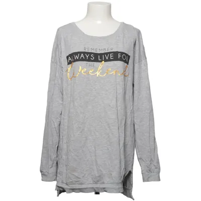T-shirt à manches longues (Gris) de Large Coton, Viscose