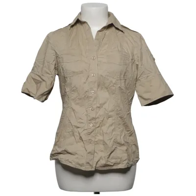 Korte mouwen shirt (Beige) van Jobeline Katoen, Elastaan