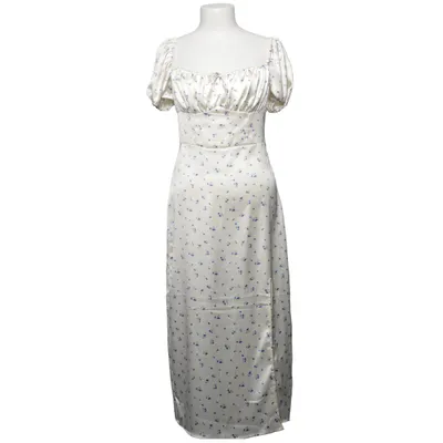 Maxi dress (White, Blue) from NA-KD Polyester