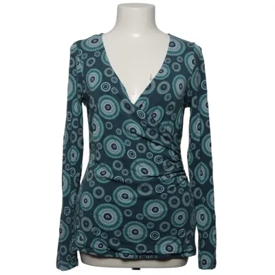 Blouse portefeuille (Bleu, Vert, Multicolore) de Qiero Élasthane, Viscose