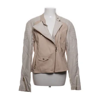 Biker jacket (Beige) from Laundry by Design Polyester, Polyurethane, Viscose