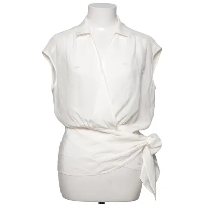 Wrap top (White) from Massimo Dutti Woman Silk